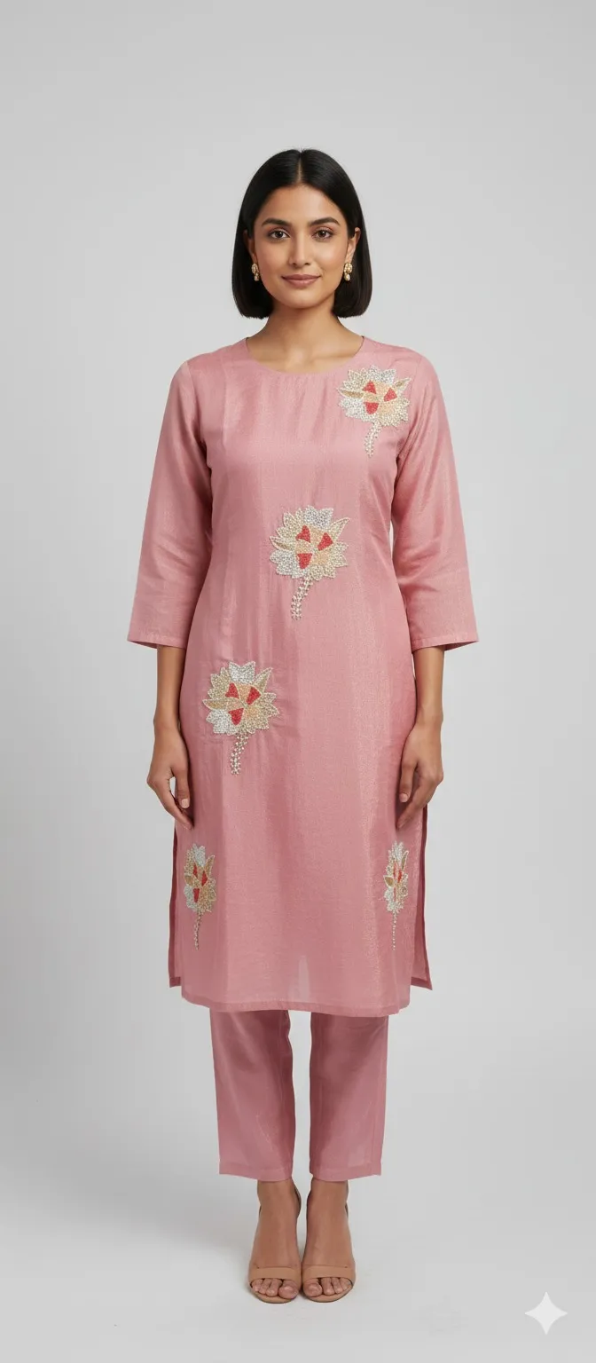 Elegant Printed Kurti - back view